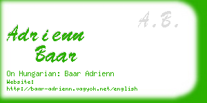 adrienn baar business card